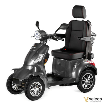 FASTER GREY CAPTAIN SEAT 4 SOLID WHEELS GEL BATTERY