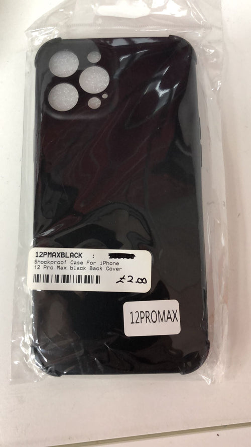 CASE FOR IPHONE 12 PRO MAX BLACK BACK COVER