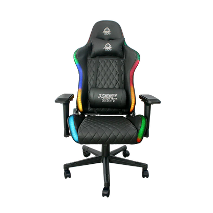 KEEPOUT GAMING CHAIR BLACK RGB