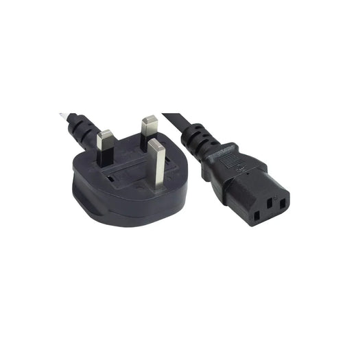 Power Cord UK 3-pin C13 to BS1363 (UK plug), 1.8 m (6 ft.), 10 A, 250 V, Black